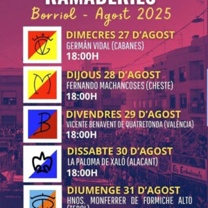 TOROS BORRIOL DEL 27 AL 31 DE AGOSTO 2025