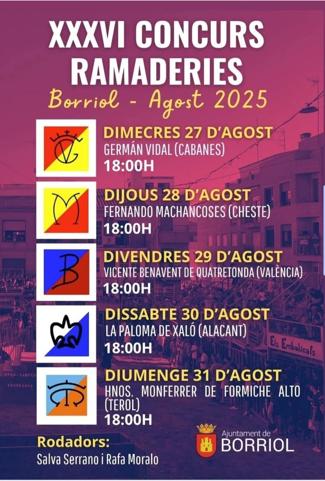 TOROS BORRIOL DEL 27 AL 31 DE AGOSTO 2025