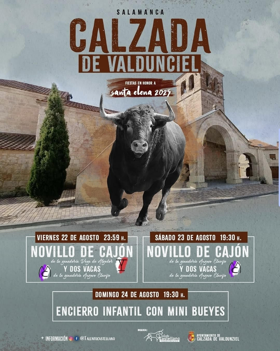 TOROS CALZADA DE VALDUNCIEL DEL 22 AL 24 AGOSTO 2025