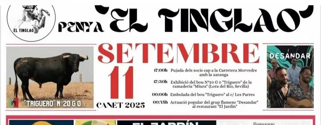 TOROS CANET 11 SEPTIEMBRE 2025