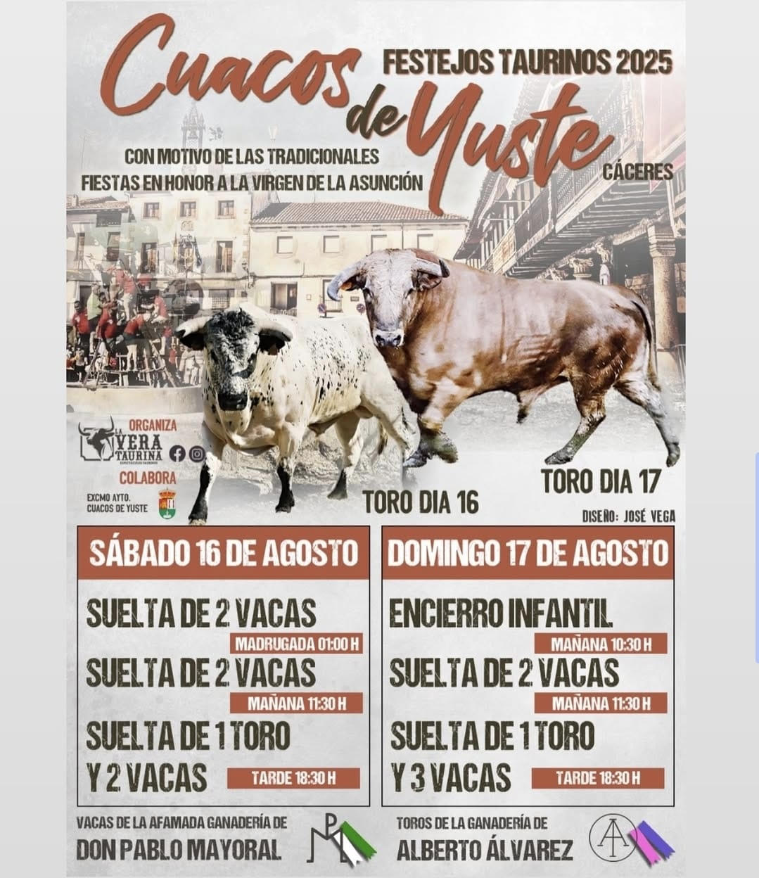 TOROS CASCO DE YUSTE 16 Y 17 DE AGOSTO 2025
