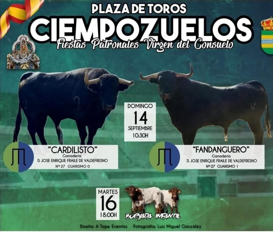 TOROS CIENPOZUELOS 14 SEPTIEMBRE 2025
