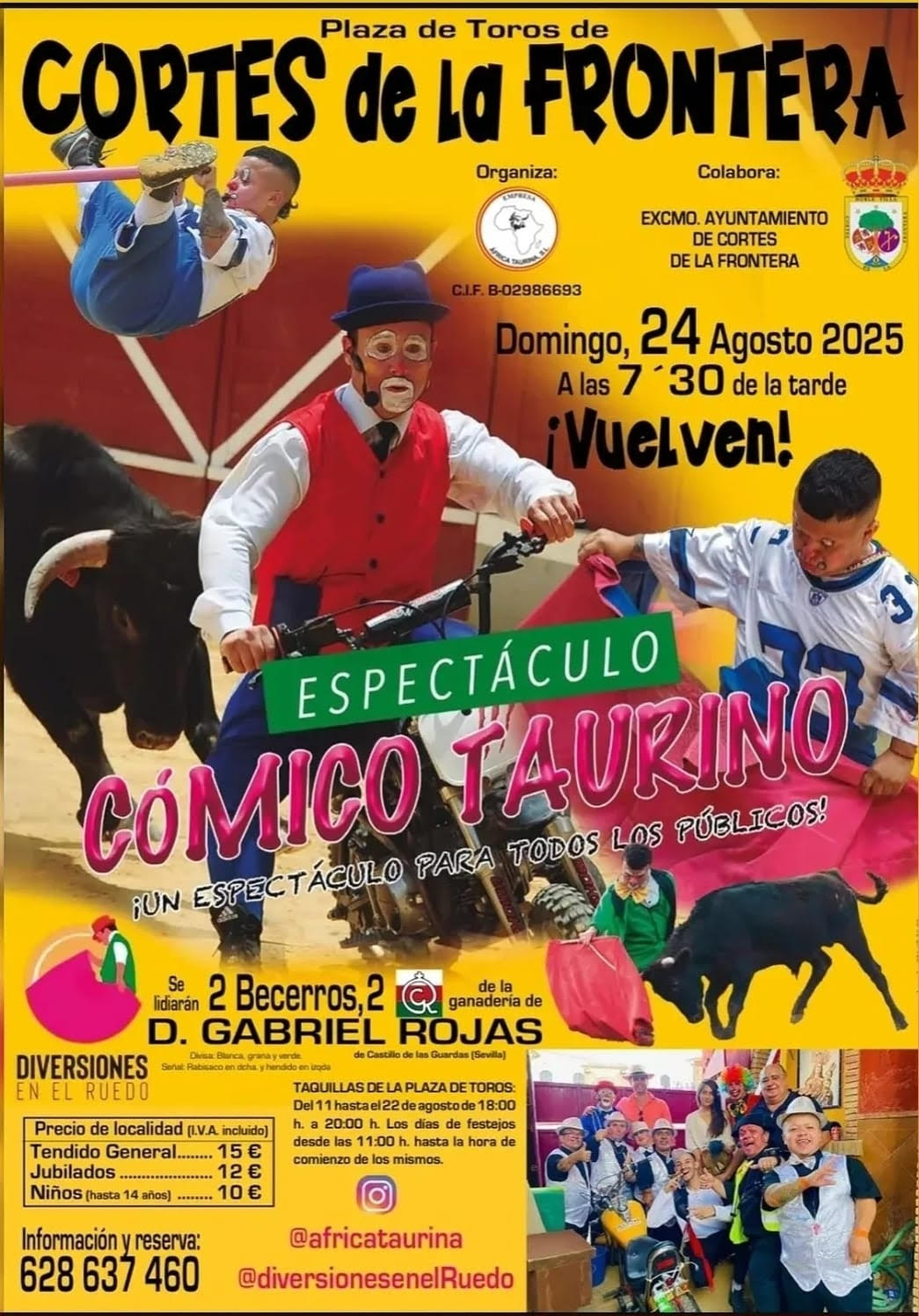 TOROS CORTES DE LA FRONTERA 24 AGOSTO 2025