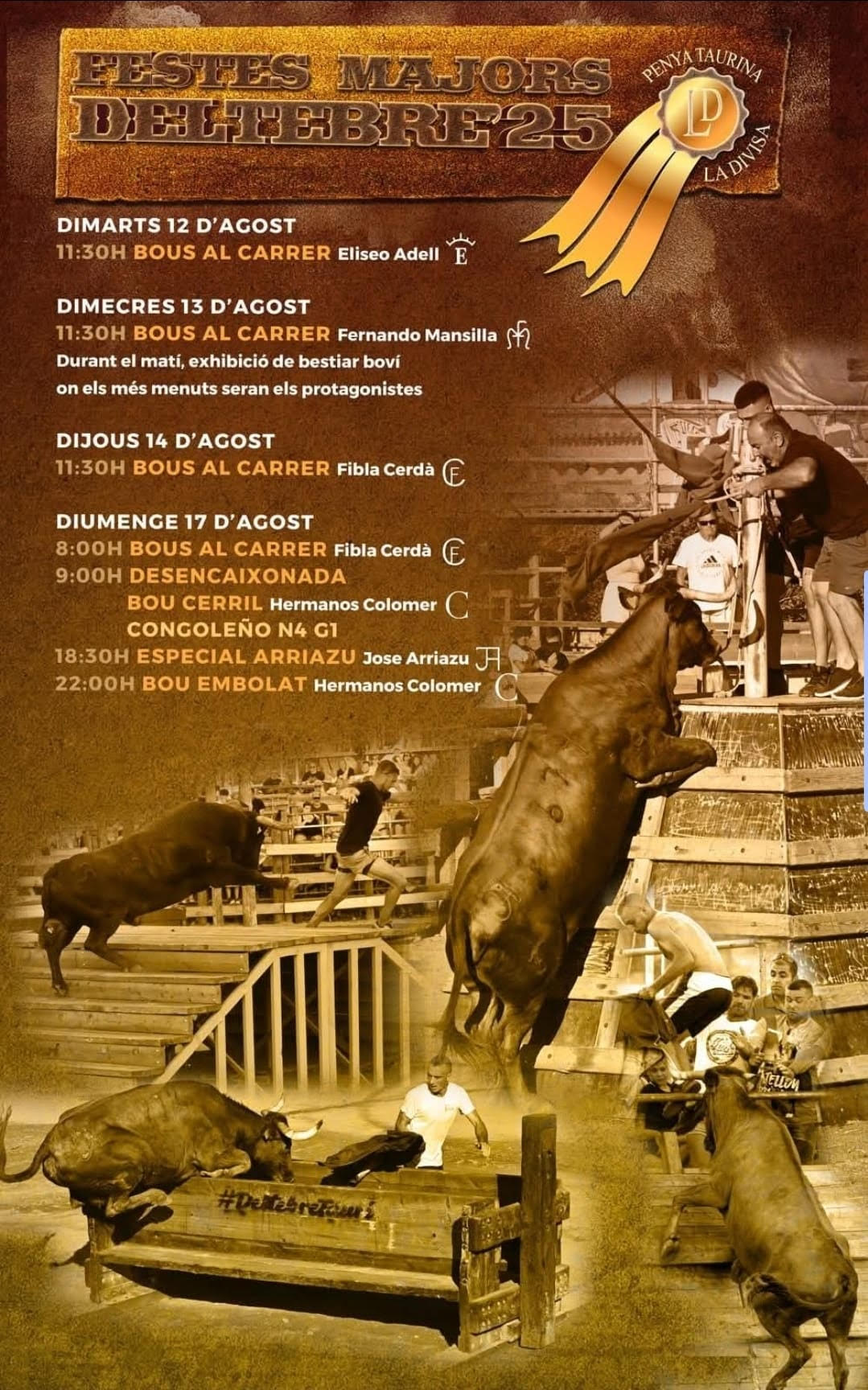 TOROS DELTEBRE 17 DE AGOSTO 2025