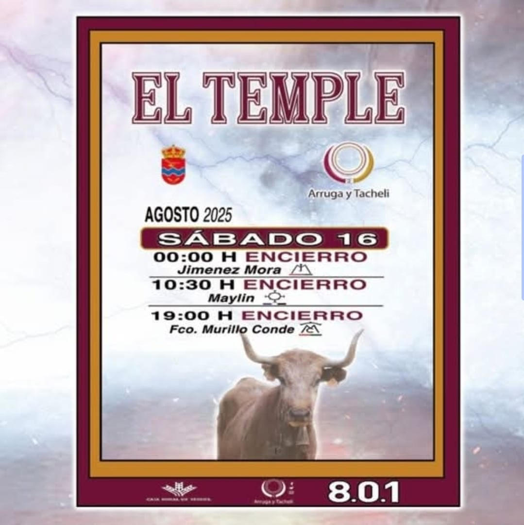 TOROS EL TEMPLE 16 AGOSTO 2025"