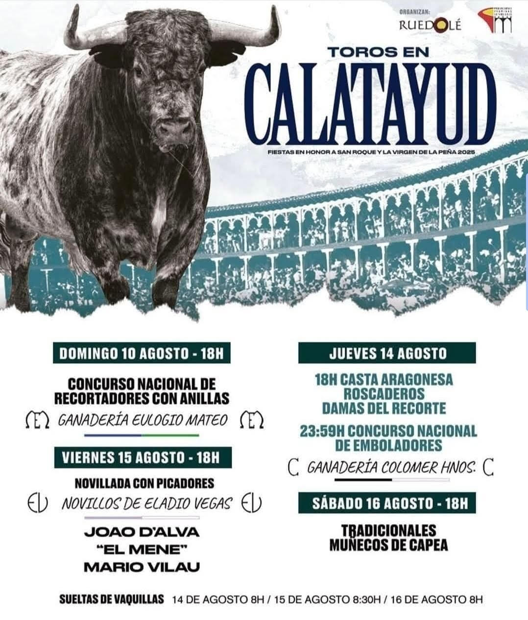 TOROS EN CALATAYUD 10 AGOSTO 2025
