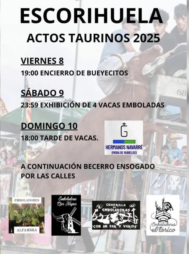 TOROS ESCORIGUELA DEL 8 AL 10 DE AGOSTO 2025