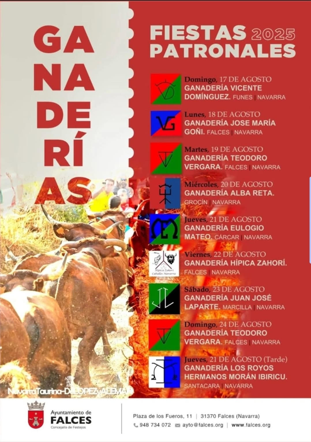 TOROS FALCES DEL 17 AL 21 AGOSTO 2025