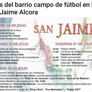 TOROS FIESTAS LA ALCORA DEL 24 AL 27 DE AGOSTO 2025"