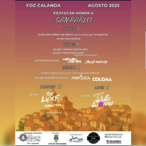 TOROS FOZ CALANDA DEL 7 AL 11 AGOSTO 2025
