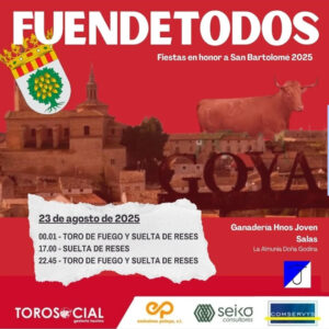 TOROS FUENDETODOS 23 AGOSTO 2025