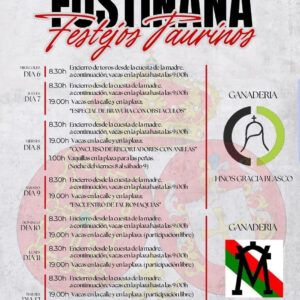 TOROS FUSTINANA DEL 5 AL 12 DE AGOSTO 2025"