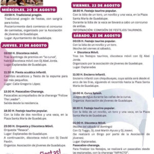 TOROS GUADALUPE DEL 20 AL 23 DE AGOSTO 2025