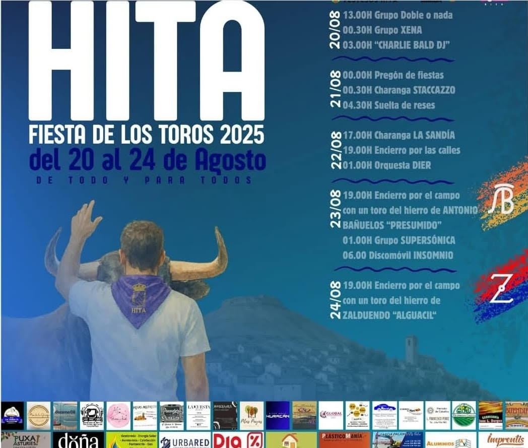 "TOROS HITA DEL 20 AL 24 DE AGOSTO 2025"