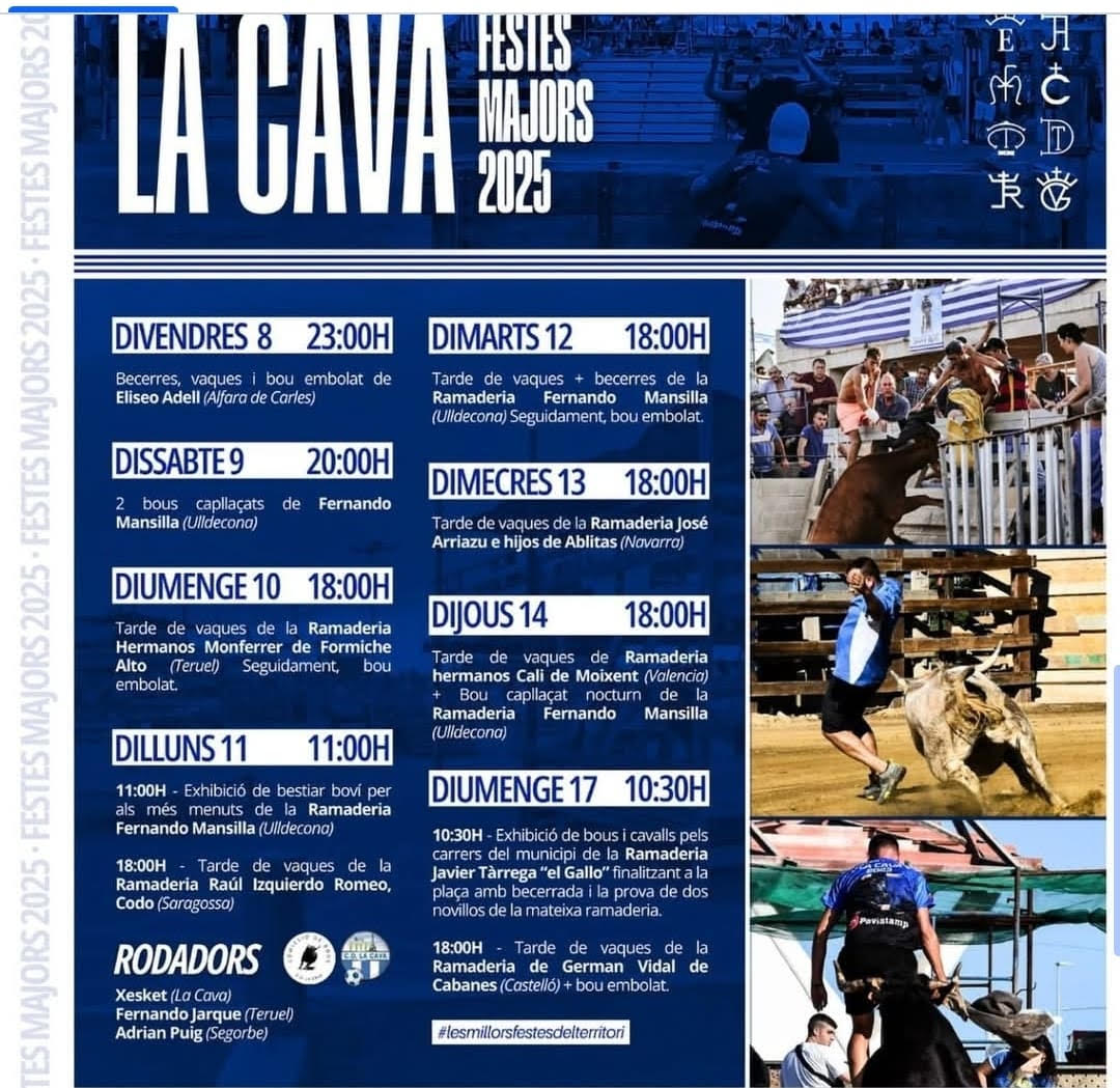 TOROS LA CAVA DEL 8 AL 17 AGOSTO 2025"