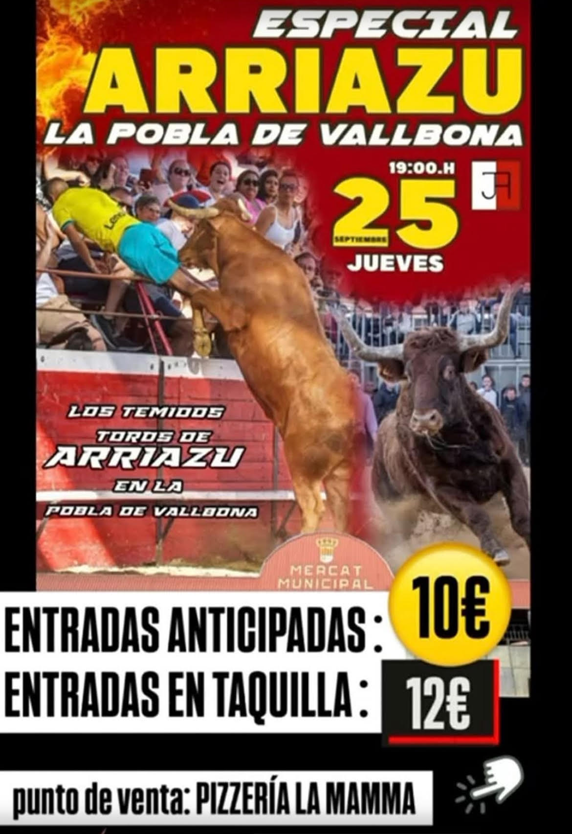 TOROS LA POBLA FR VALLBONA 25 AGOSTO 2025