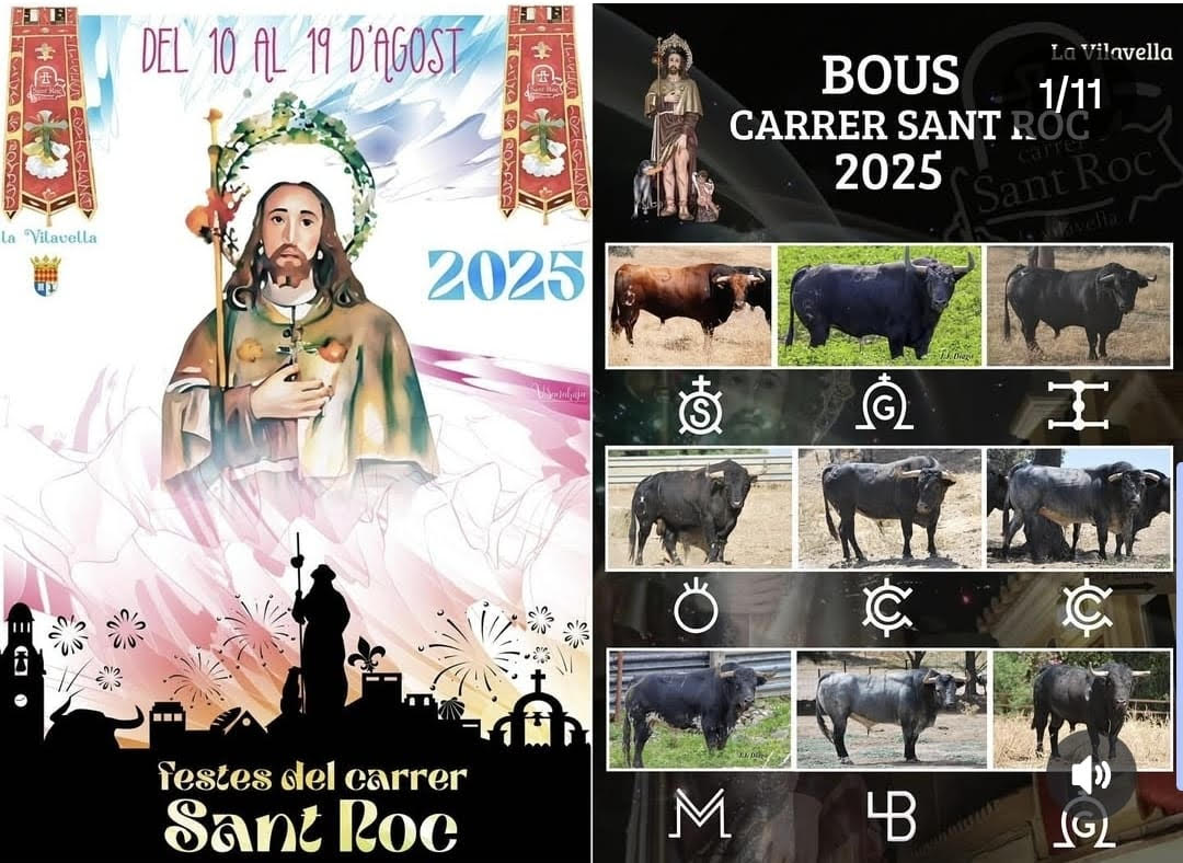 TOROS LA VILAVELLA DEL 10 AL 19 DE AGOSTO 2025