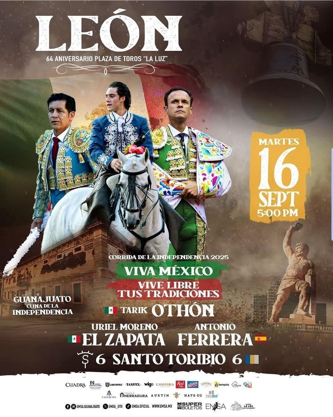 TOROS LEÓN 16 SEPTIEMBRE 2025