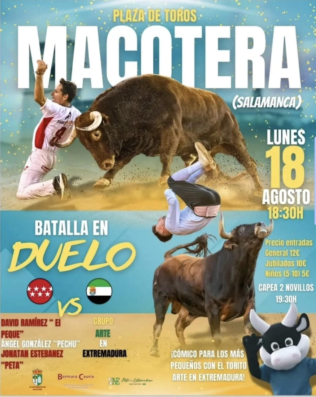 TOROS MACOTERA 18 AGOSTIO 2025
