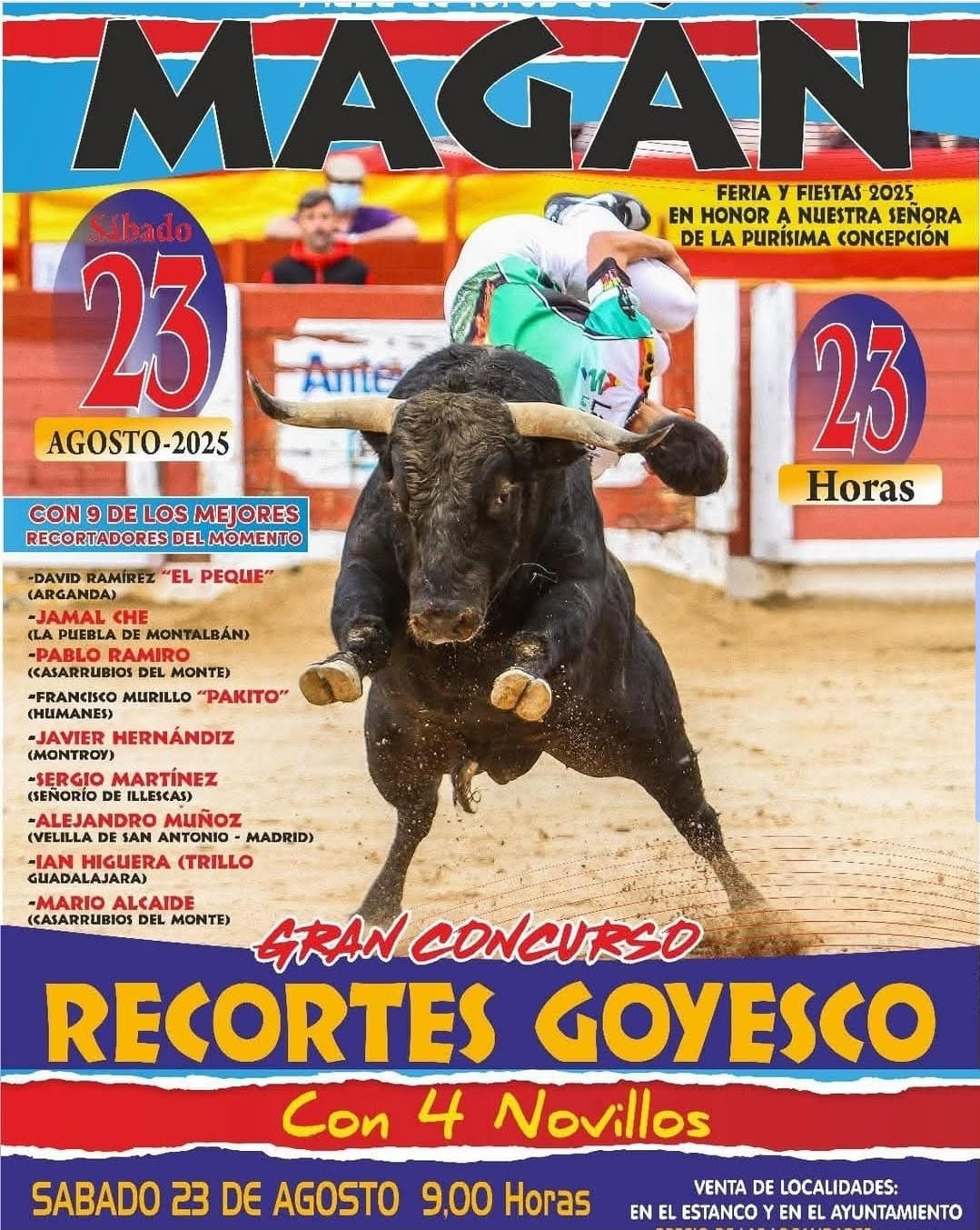 TOROS MAGAN 23 AGOSTO 2025