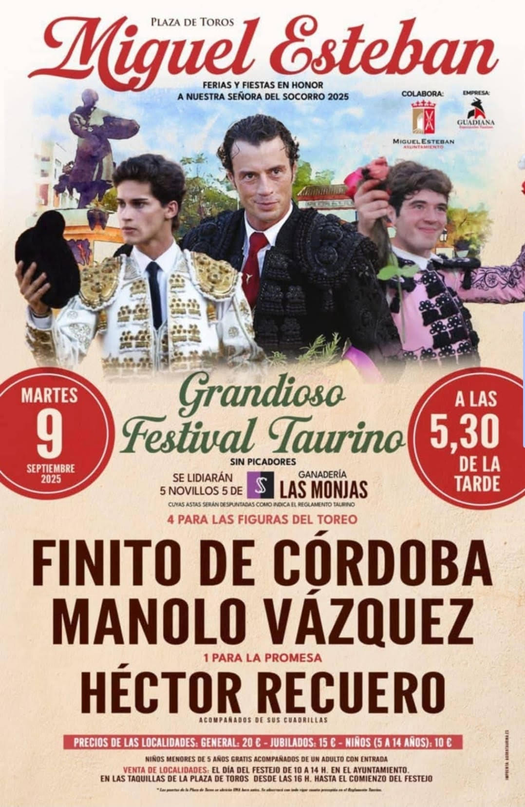 "TOROS MIGUEL ESTEBAN 9 SEPTIRMBRE 2025"
