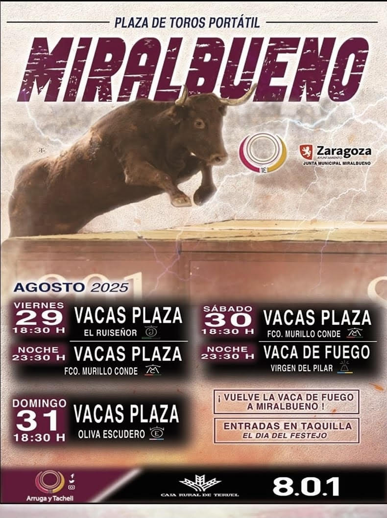 TOROS MIRALBUENO DEL 29 AL 30 DE AGOSTO 2025
