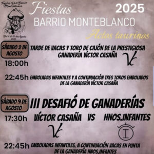 TOROS MONTEBLANCO 2 AGOSTO 2025