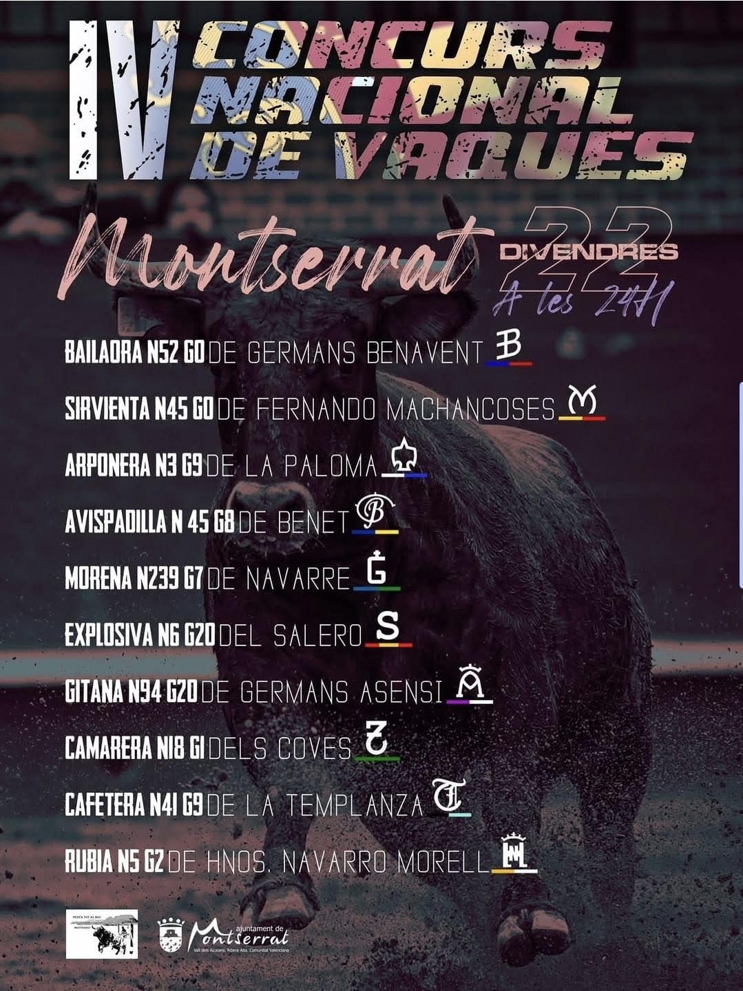 TOROS MONTSERRAT 22 AGOSTO 2025