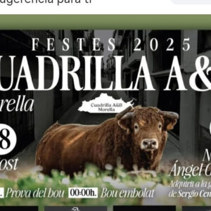 TOROS MORELLA 18 AGOSTO 2025