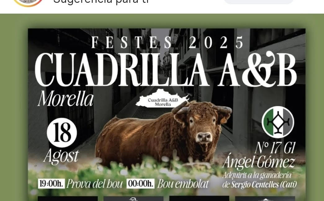 TOROS MORELLA 18 AGOSTO 2025