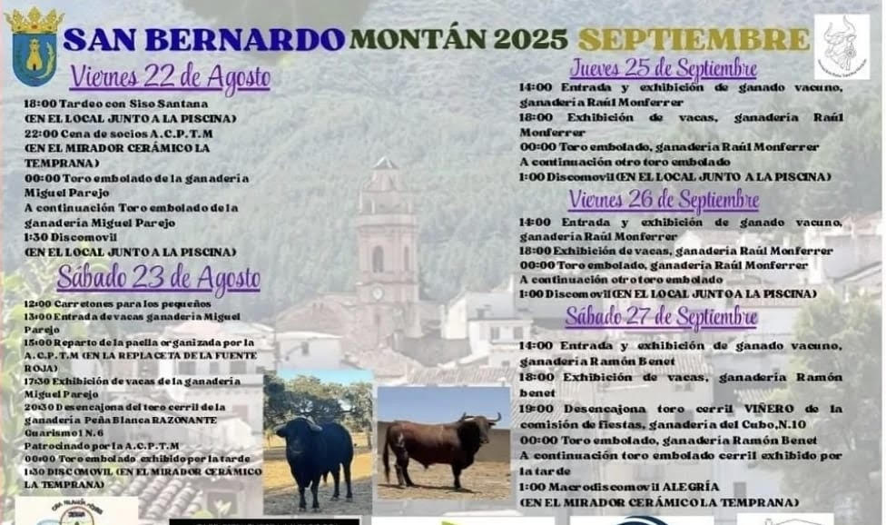 TOROS MOTAN DEL 22 Y 23 AGOSTO 2025