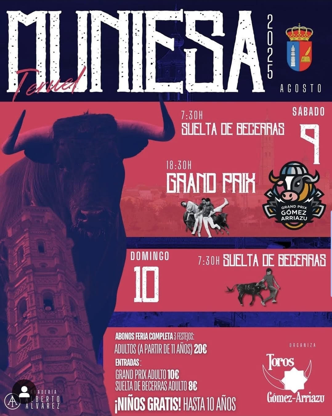 "TOROS MUNIESA 9 Y 10 AGOSTO 2025