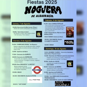 TOROS NOGUERA DE ALBARRACÍN DEL 7 AL 10 DE AGOSTO 2025