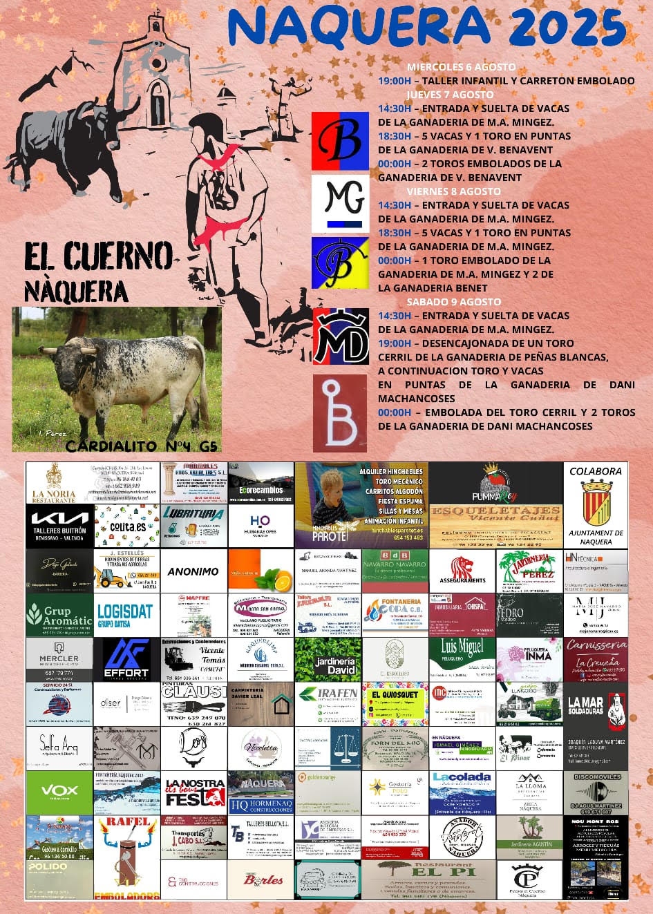 TOROS NAQUERA DEL 6 AL 9 DE AGOSTO 2025"