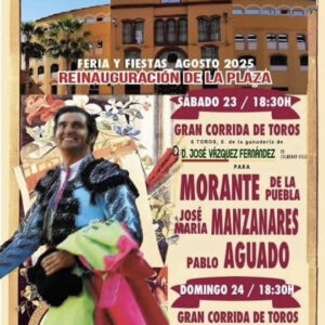 TOROS PLAZA DE TOROS CIEZA 23 Y 24 AGOSTO 2025