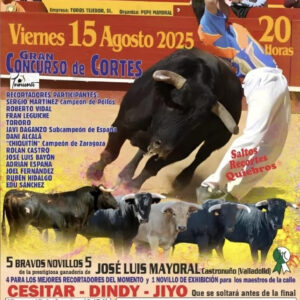 TOROS POLLOS 15 AGOSTO 2025
