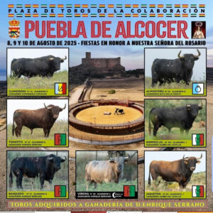TOROS PUEBLA DE ALCOCER 8 9 Y 10 AGOSTO 2025