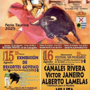 TOROS RASCAFRÍA 15 Y 16 AGOSTO 2025