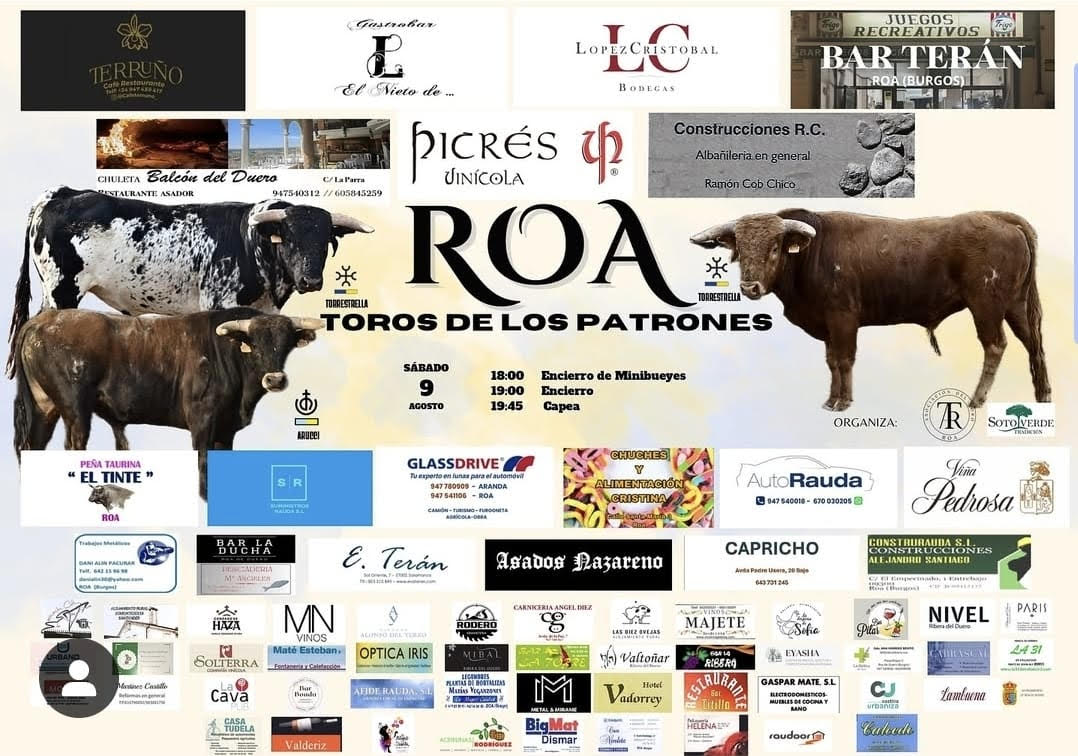 TOROS ROA 9 AGOSTO 2025