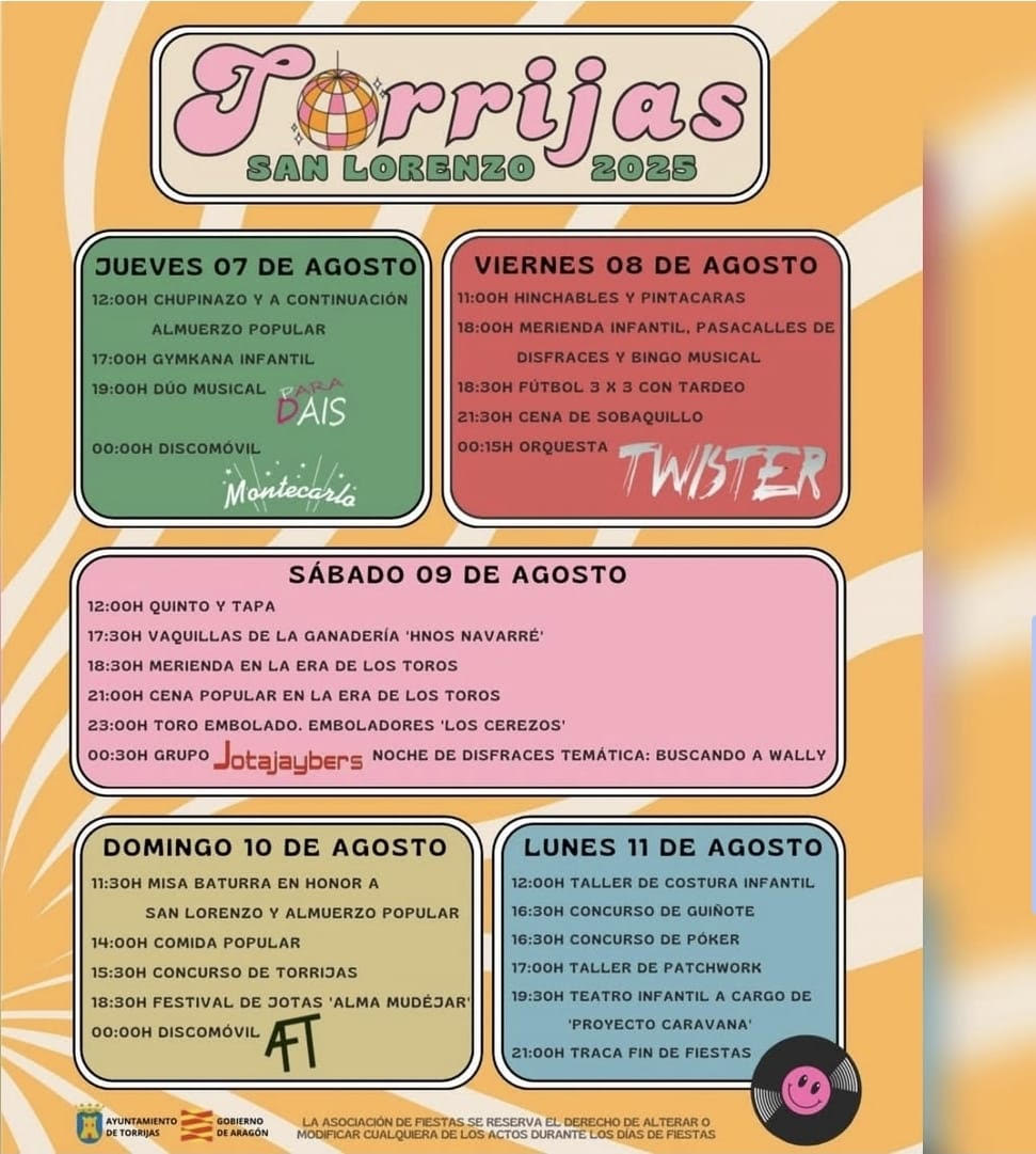 TOROS RORRIJAS DEL 7 AL 11 DE AGOSTO 2025