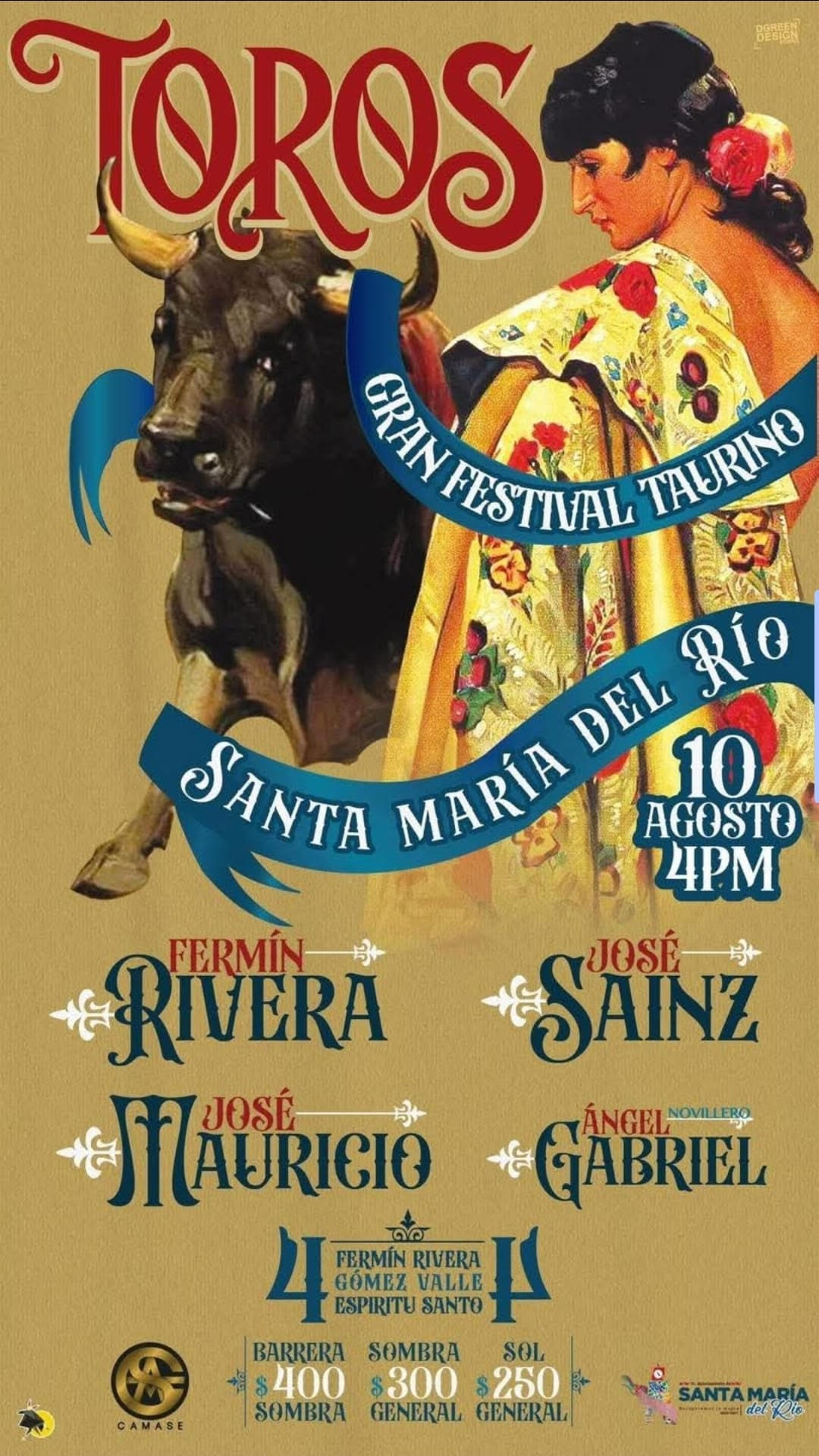 TOROS SANTA MARÍA DEL RÍO 10 AGOSTO 2025