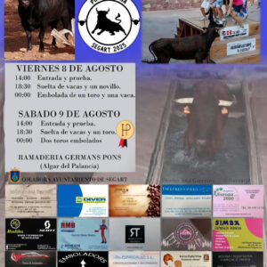 TOROS SEGART 8 Y 9 AGOSTO 2025