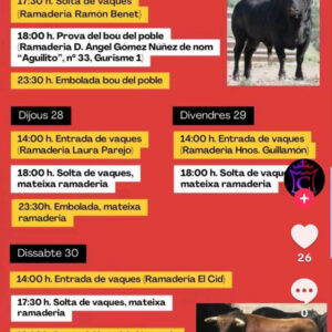 TOROS TALES 23 AGOSTO 2025