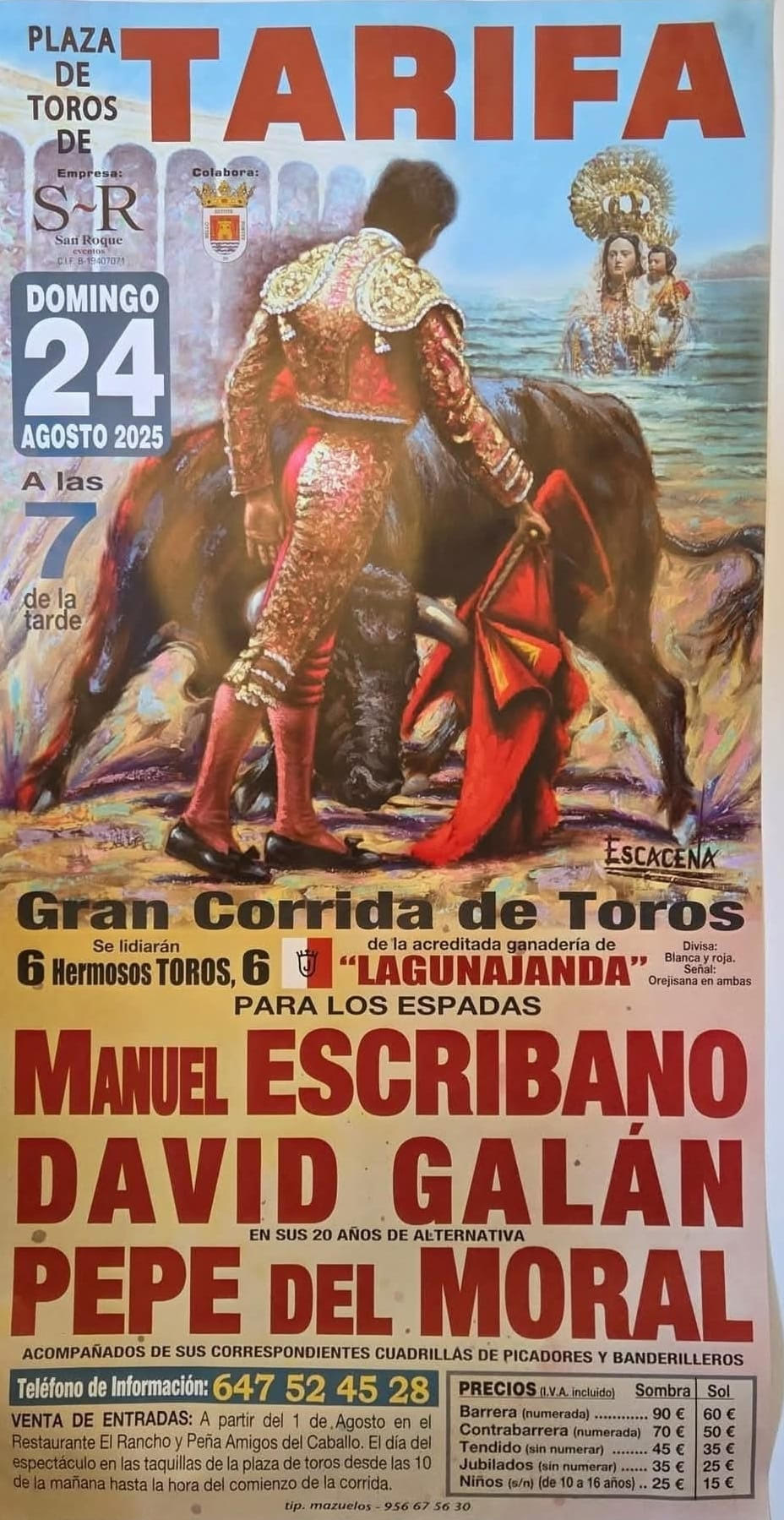 TOROS TARIFA 24 AGOSTO 2025
