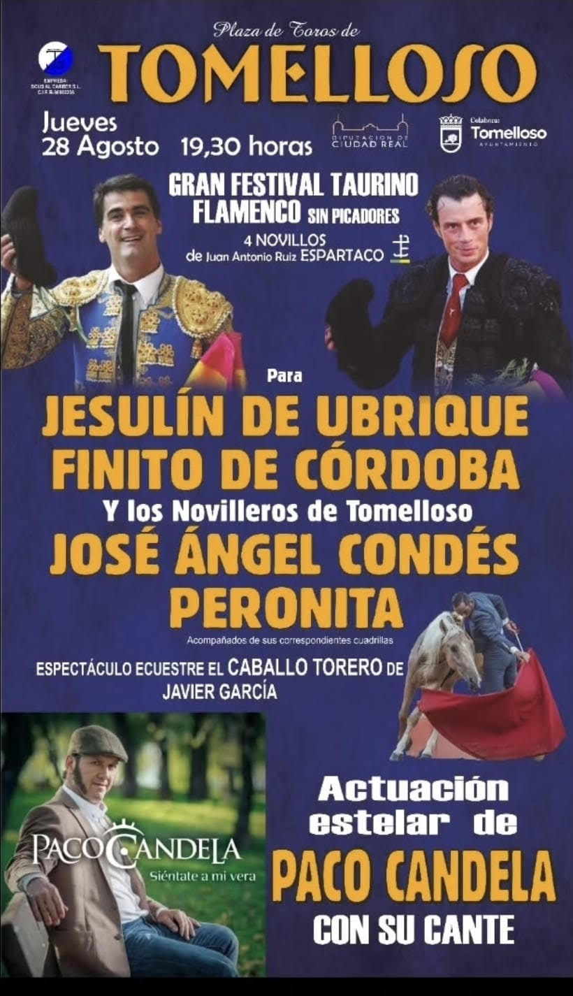 TOROS TOMELLOSO 28 AGOSTO 2025