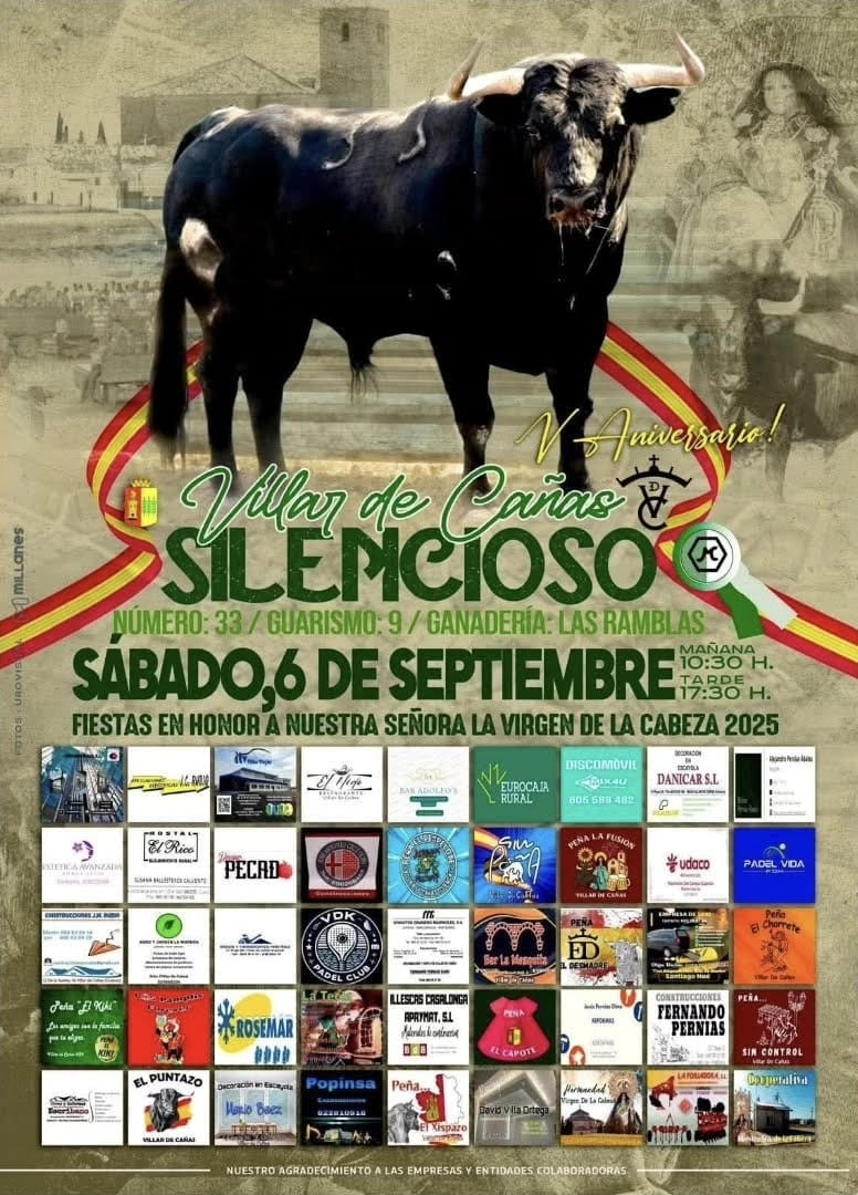 TOROS VILLAR DE CANAS 6 SEPTIEMBRE 2025