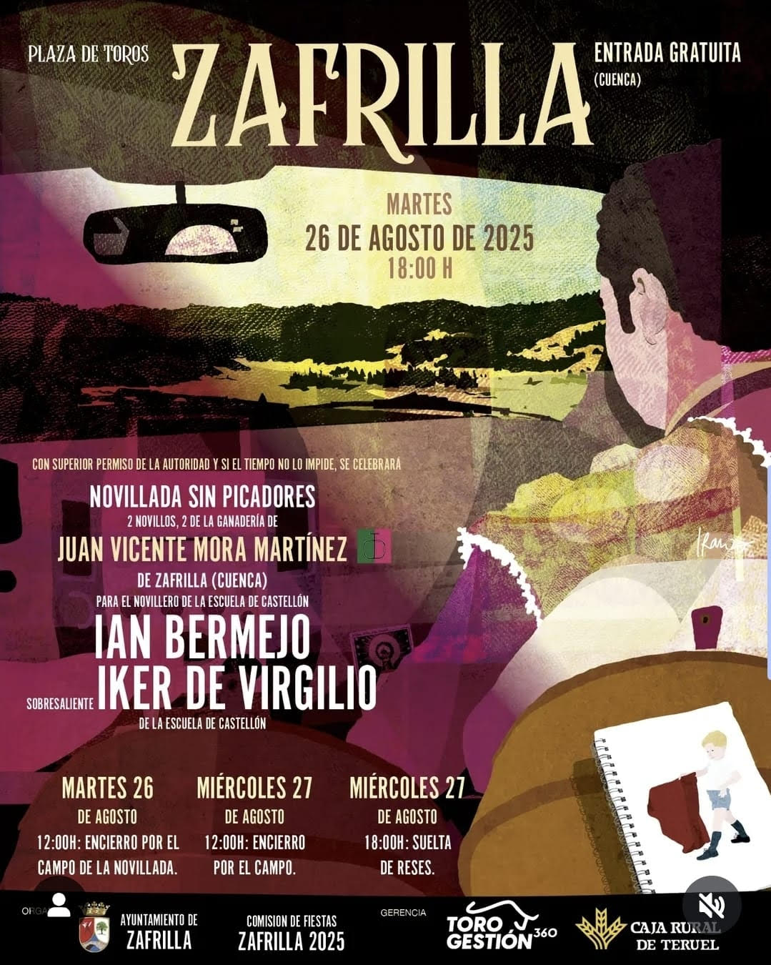 TOROS ZAFRILLA 26 AGOSTO 2025