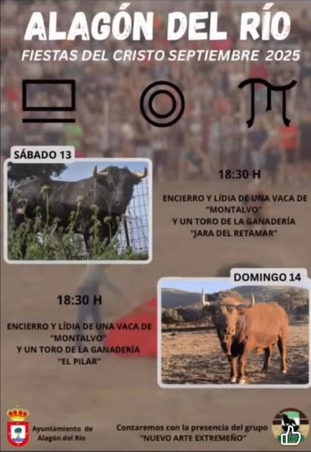 TOROS ALAGON DEL RIO 13 Y 14 SEPTIEMBRE 2025