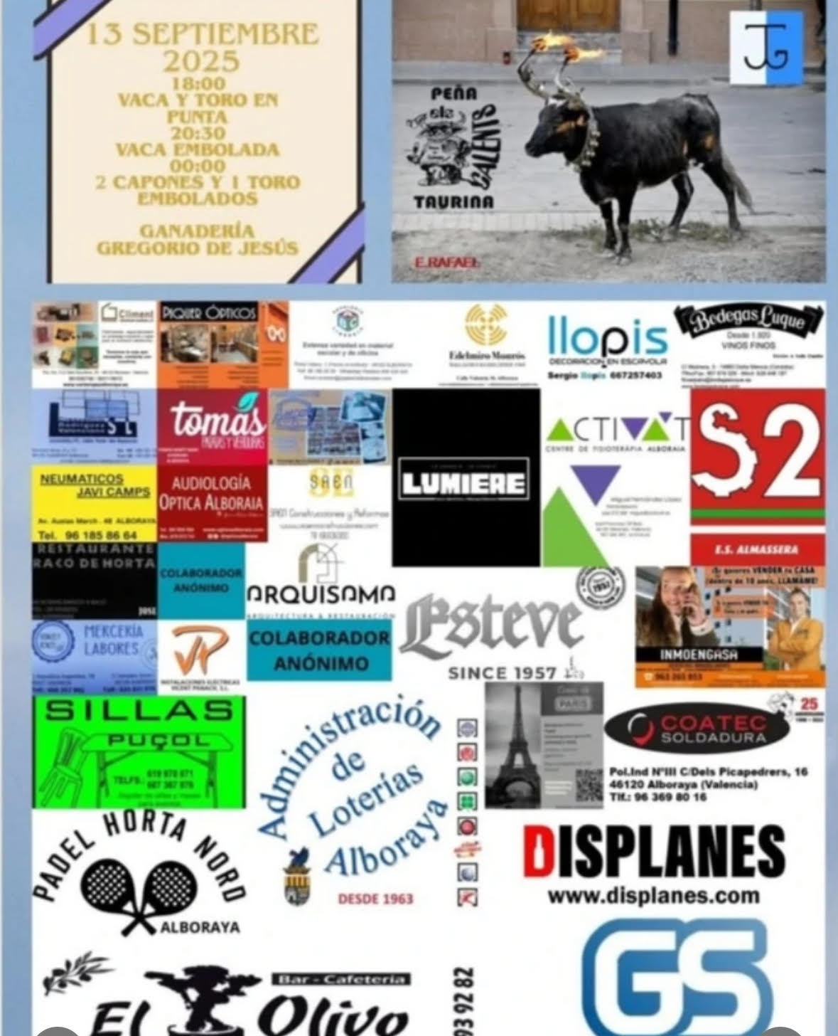 TOROS ALBORAIA 13 SEPTIEMBRE 2025