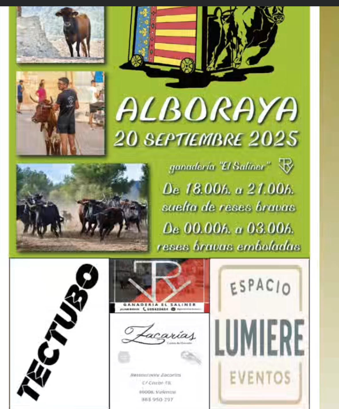 TOROS ALBORAYA 20 SEPTIEMBRE 2025